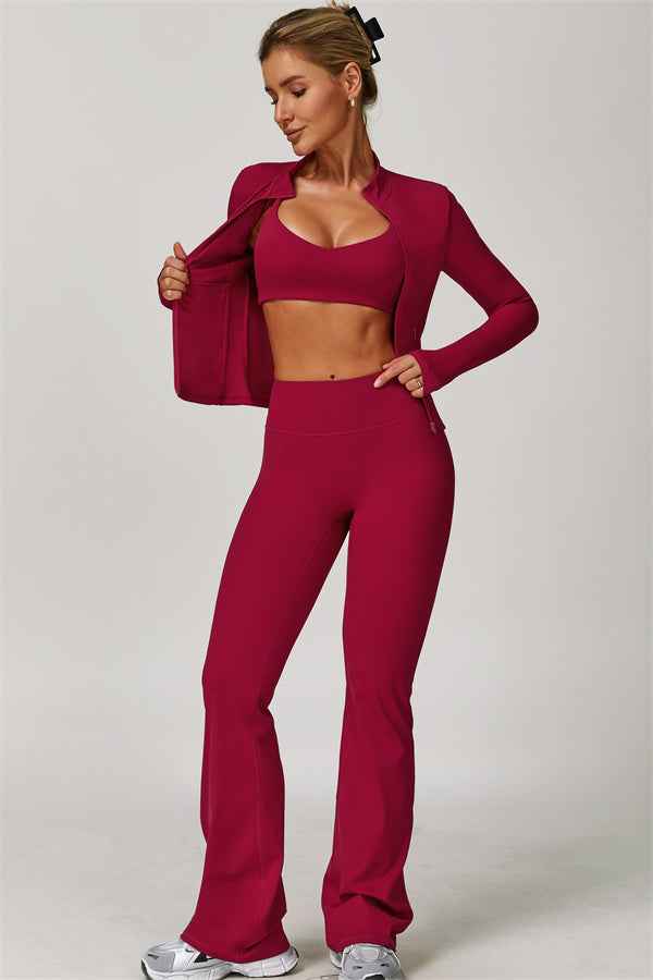 The Refresh Sports Bra Flared Leggings 2-Piece Set