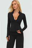 The Twirl Zip Jacket Straight Leg Pants 2-Piece Set