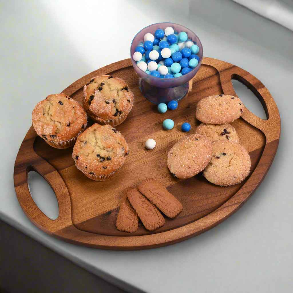 Oval Tray with Handles