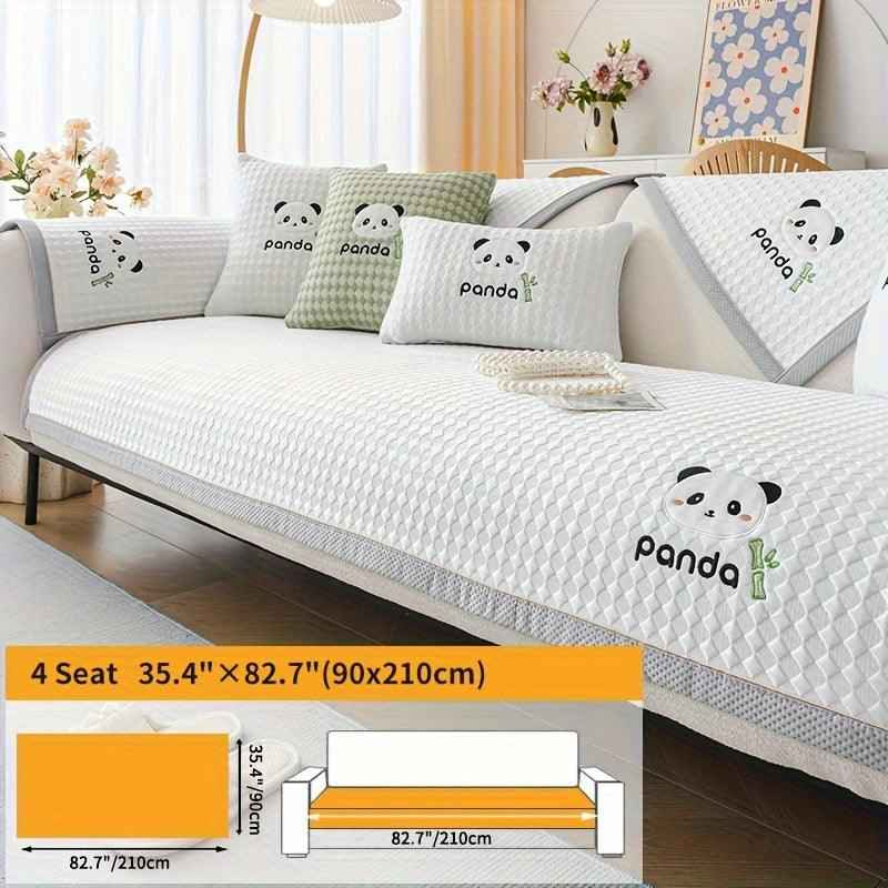 Waterproof Couch Cover, Non-Slip Panda Pattern Sofa Cover