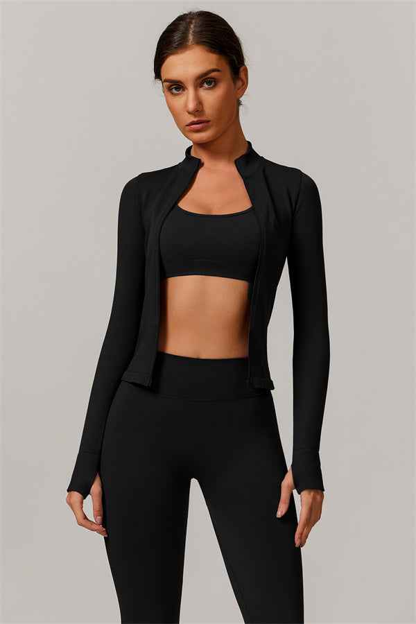 The Nova Luxe Jacket Sports Bra Leggings 3-Piece Set