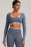 The Elevate New Long Sleeve Crop top Leggings 2-Piece Set