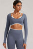 The Elevate New Long Sleeve Crop top Leggings 2-Piece Set