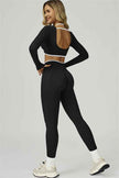 The Prime Line Long Sleeve Crop Top Leggings 2-Piece Set