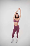 My Time Is Divine Plum Sculpt V-Waist Legging