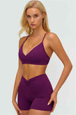 The Lushness Y-Back Sports Bra Shorts 2-Piece Set