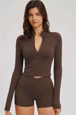 The Sizzle Zip Jacket Shorts 2-Piece Set