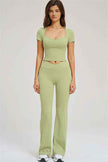 The Sizzle T-shirt Flared Leggings 2-Piece Set