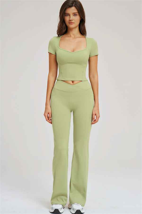 The Sizzle T-shirt Flared Leggings 2-Piece Set