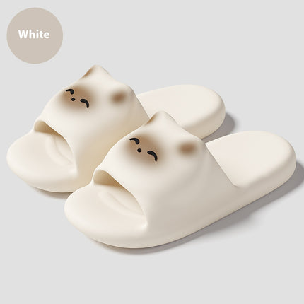 Cartoon Cat Slippers Home Non-slip Floor Bathroom Slipper Summer Bedroom House Shoes