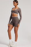 The Elevate New Long Sleeve Crop top
