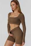 The Reign Long Sleeve Crop Top