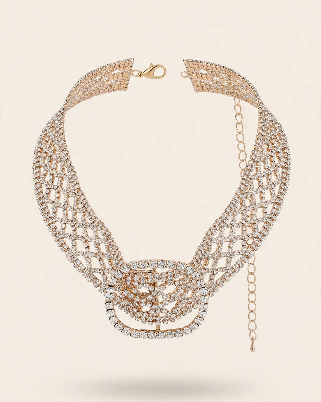 Diamond Belt Choker Necklace