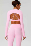 The Ember Sports Bra Crop Top Leggings 3-Piece Set