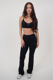 I Live in Luxury Black Flare Pant