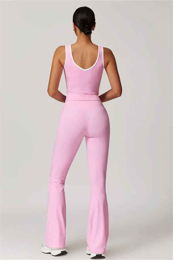 The Stamina Tank Top Flared Leggings 2-Piece Set