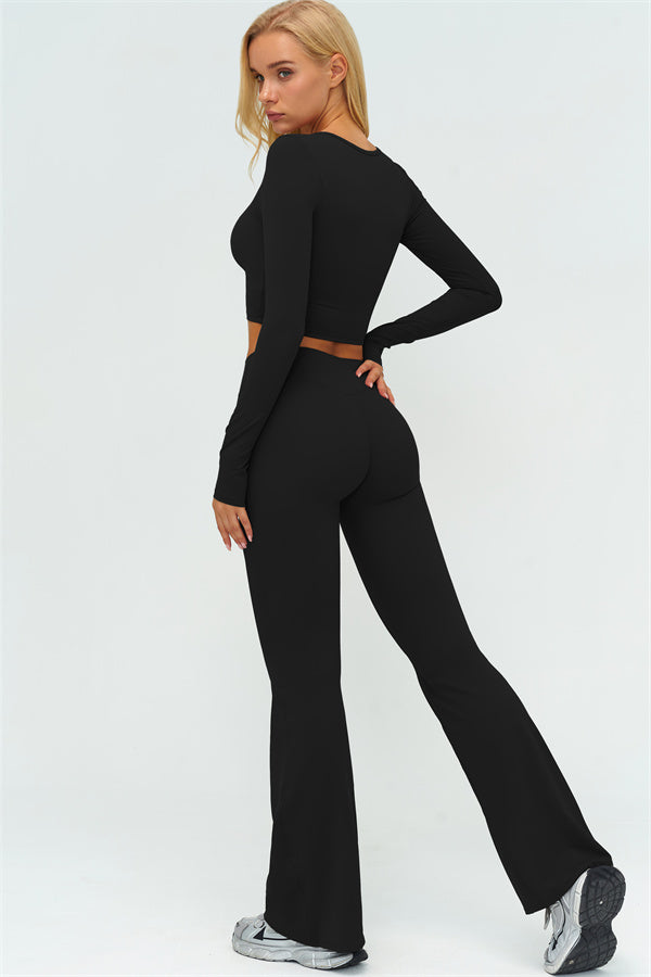 The Lushness Long Sleeve Crop top