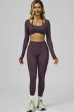 The Prime Long Sleeve Crop Top Leggings 2-Piece Set