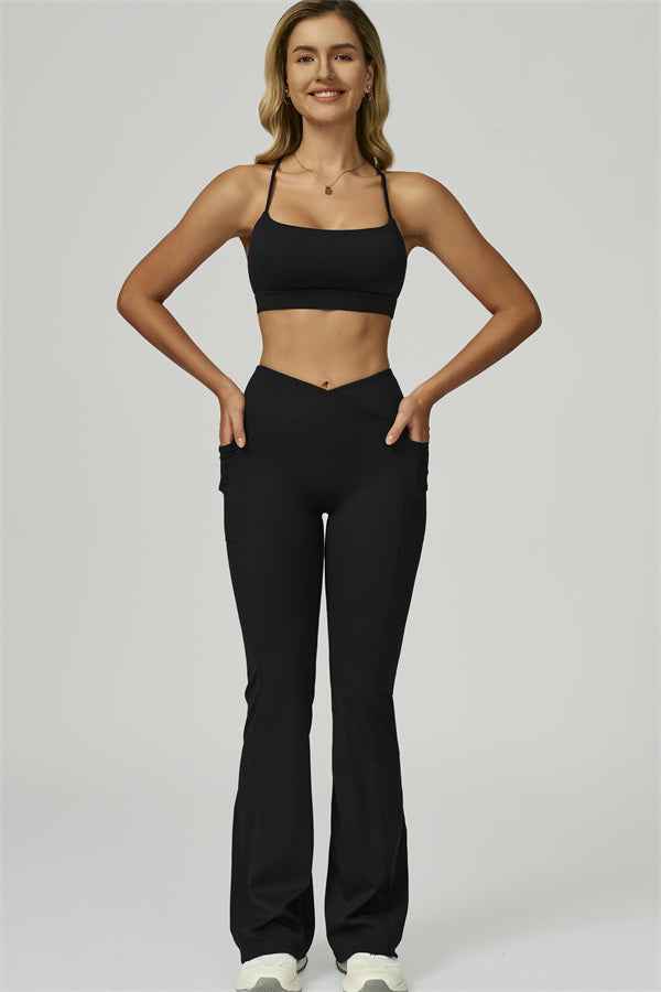 The Flourish Sports Bra Flared Leggings 2-Piece Set