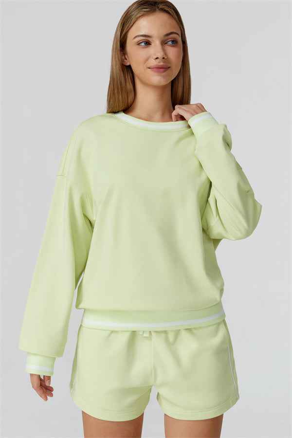 The Amara Sweatshirt Lounge Shorts 2-Piece Set