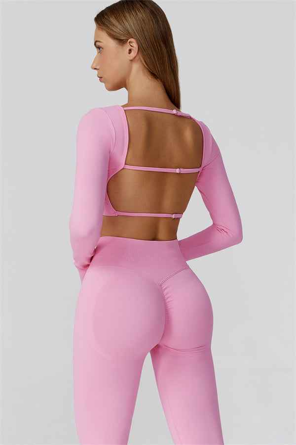 The Reign Long Sleeve Crop Top Leggings 2-Piece Set