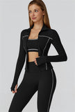The Venus Zip Top Sports Bra Leggings 3-Piece Set