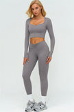 The Lushness Long Sleeve Crop top