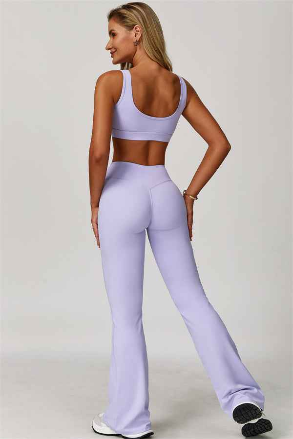 The Lavish Sports Bra Flared Leggings 2-Piece Set