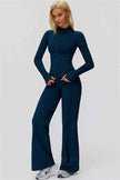 The FemmeFit Zip Jacket Straight Leg Pants 2-Piece Set