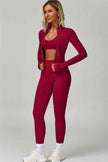 The Seraphine Jacket Sports Bra Leggings 3-Piece Set
