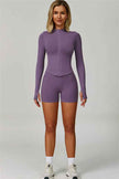 The Empower Jacket Sports Bra Shorts 3-Piece Set