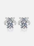 1 Carat Moissanite 925 Sterling Silver Stud Earrings