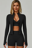 The Empower Jacket Sports Bra Shorts 3-Piece Set