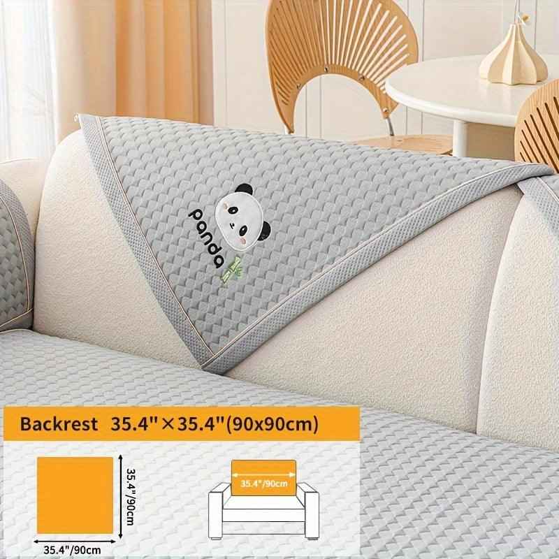Waterproof Couch Cover, Non-Slip Panda Pattern Sofa Cover