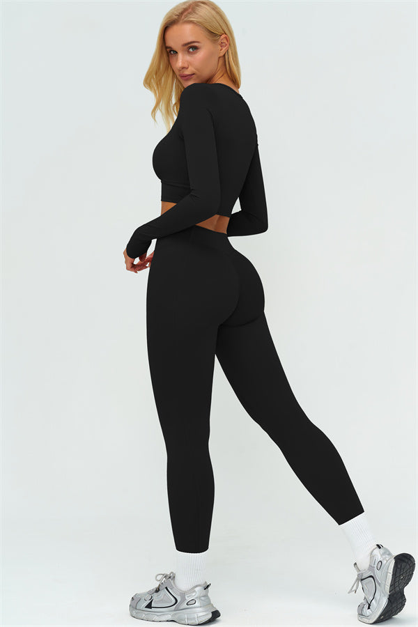 The Lushness Long Sleeve Crop top