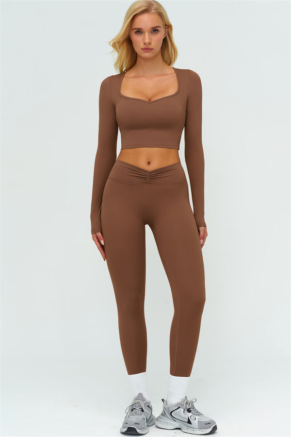 The Lushness Long Sleeve Crop top