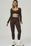 The Prime Line Long Sleeve Crop Top Leggings 2-Piece Set