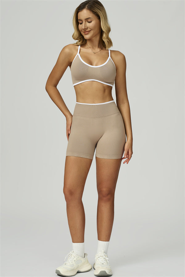 The Prime Line Sports Bra Shorts 2-Piece Set