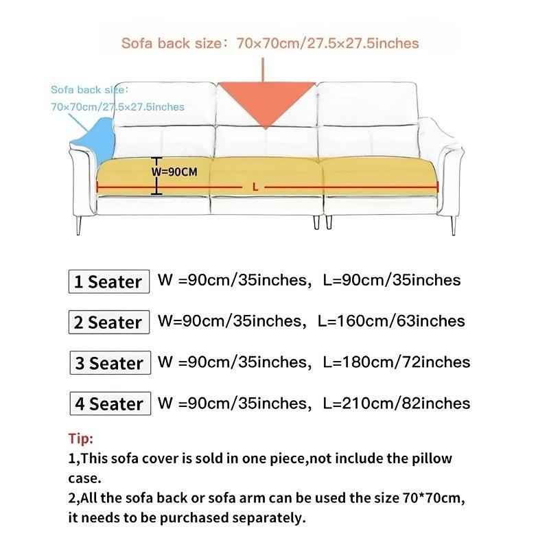 Plush Nordic Sofa Slipcover | non slip couch cover for dogs