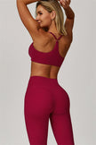 The Refresh Jacket Sports Bra Flared Leggings 3-Piece Set