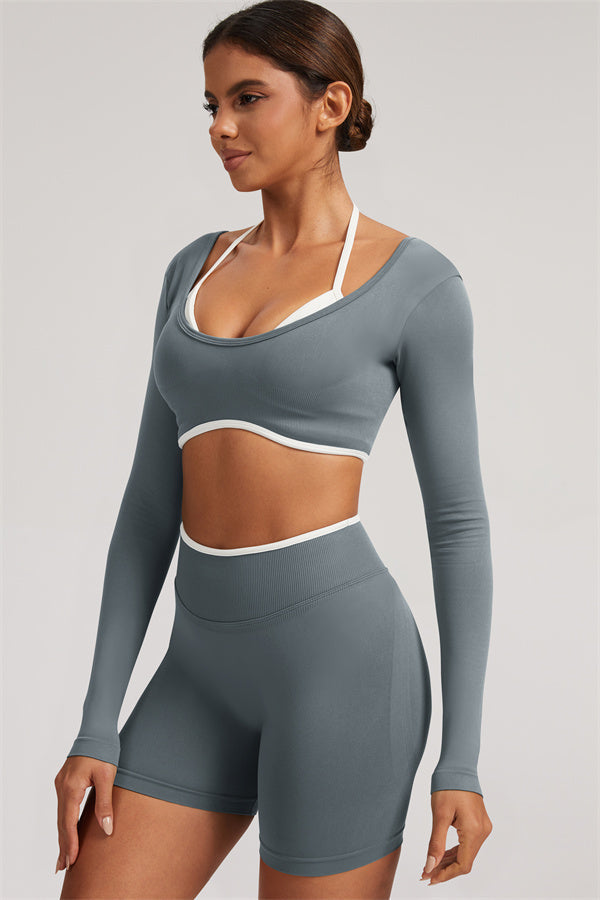 The Elevate Long Sleeve Crop top