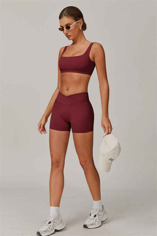 The Halo Sports Bra Shorts 2-Piece Set