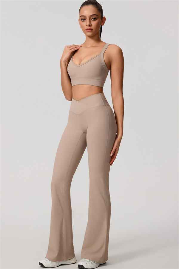 The Daze Sports Bra Flared Leggings 2-Piece Set