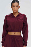 The Svelte UV protection Crop Hoodie Sweatpants 2-Piece Set
