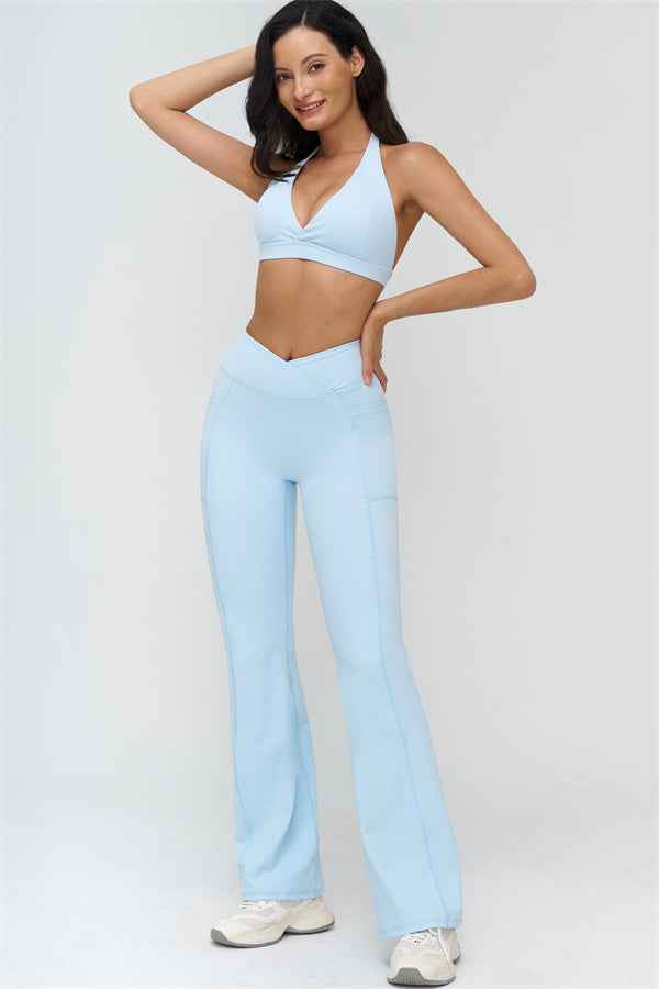 The BoldFit Sports Bra Flared Leggings 2-Piece Set
