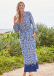 Seaside Floral Button Down Maxi Dress