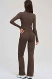 The Sizzle Zip Jacket Flared Leggings 2-Piece Set