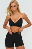 The Lushness Y-Back Sports Bra Shorts 2-Piece Set
