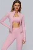 The Radiance Jacket Sports Bra Leggings 3-Piece Set