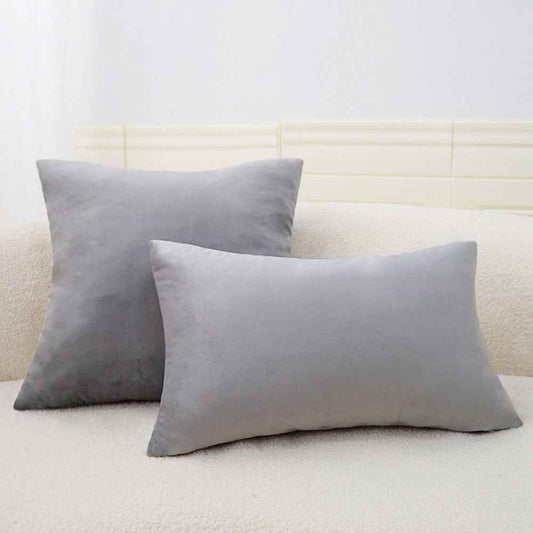 Pack of 2 Throw Pillow Covers AND Inserts with matching color with size of  of 18"x18" and 20"x20"